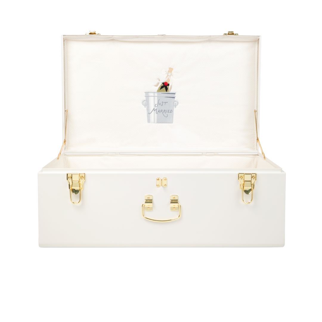 Quick Ship 'Wedding Cheers' Grand Bridal Trunk | Petite Keep