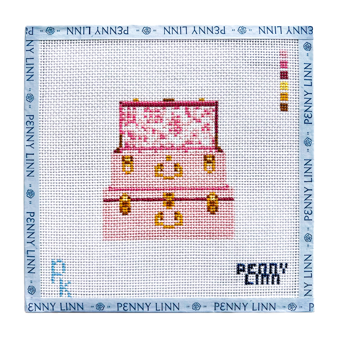 Penny Linn x Petite Keep Trunk Needlepoint Canvas