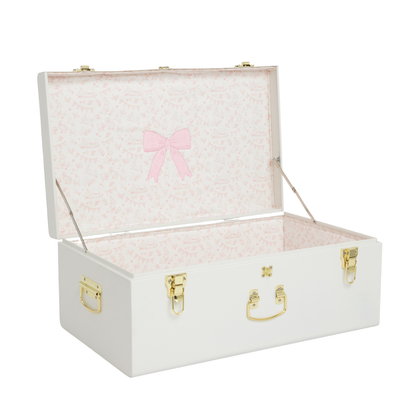Quick Ship Pink Bow Grand Baby Trunk