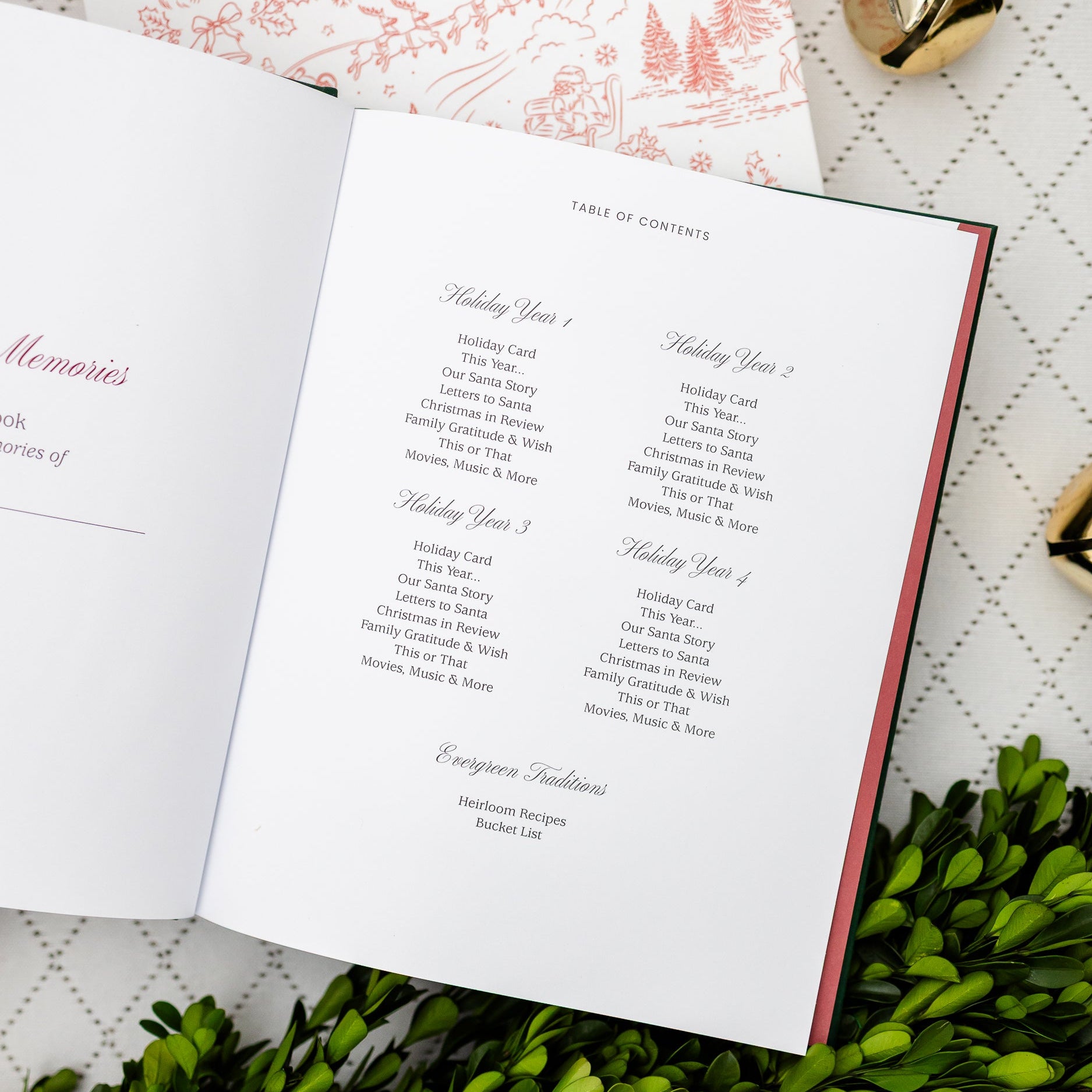 Holiday Memories Book