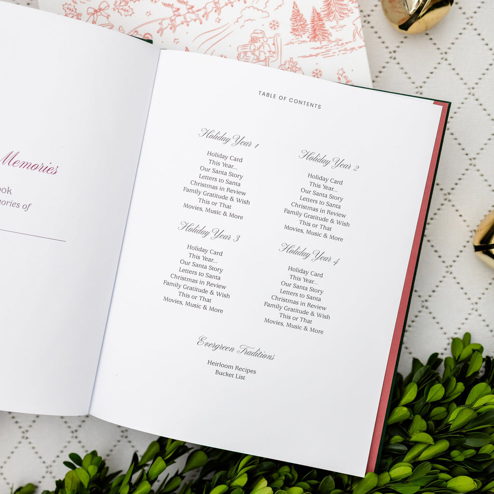 Holiday Memories Book