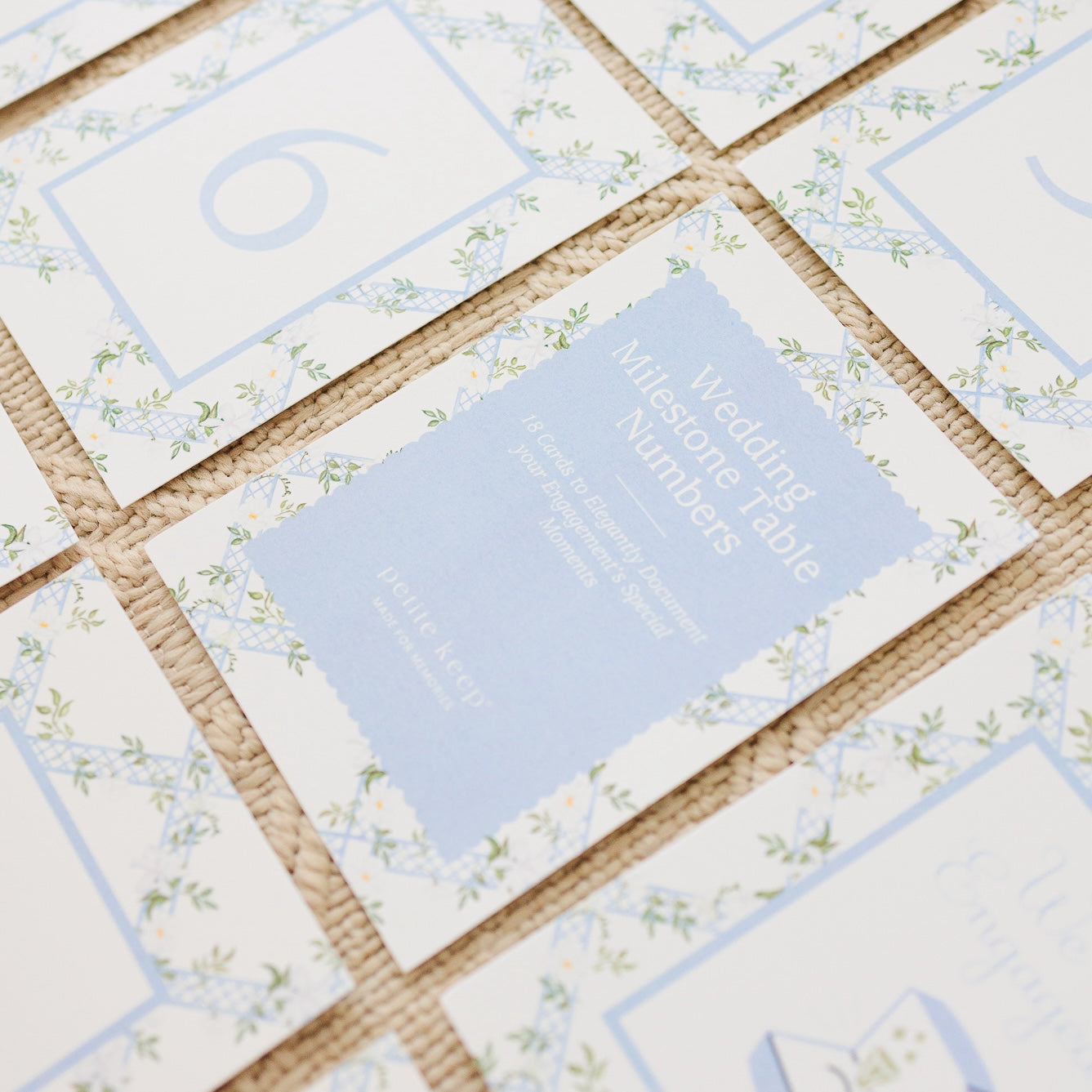 Wedding Milestone Cards & Stand