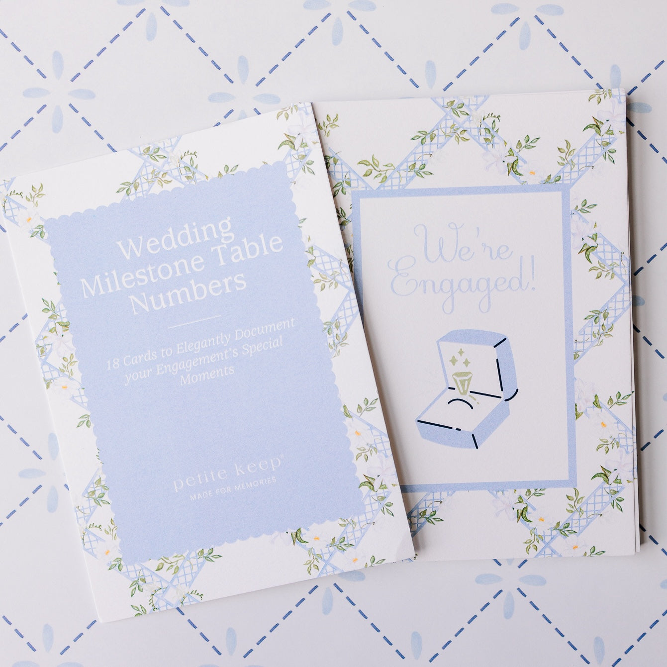 Wedding Milestone Cards & Stand