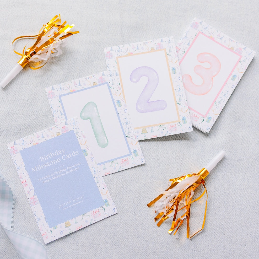 Birthday Milestone Cards & Stand