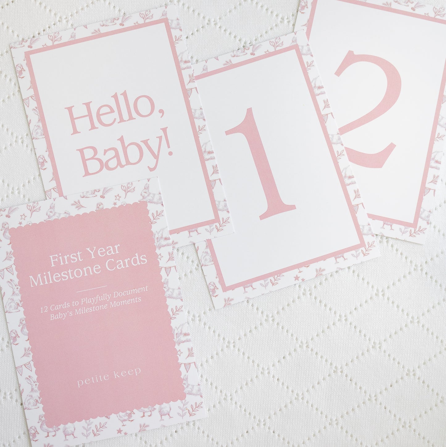 First Year Milestone Cards & Stand