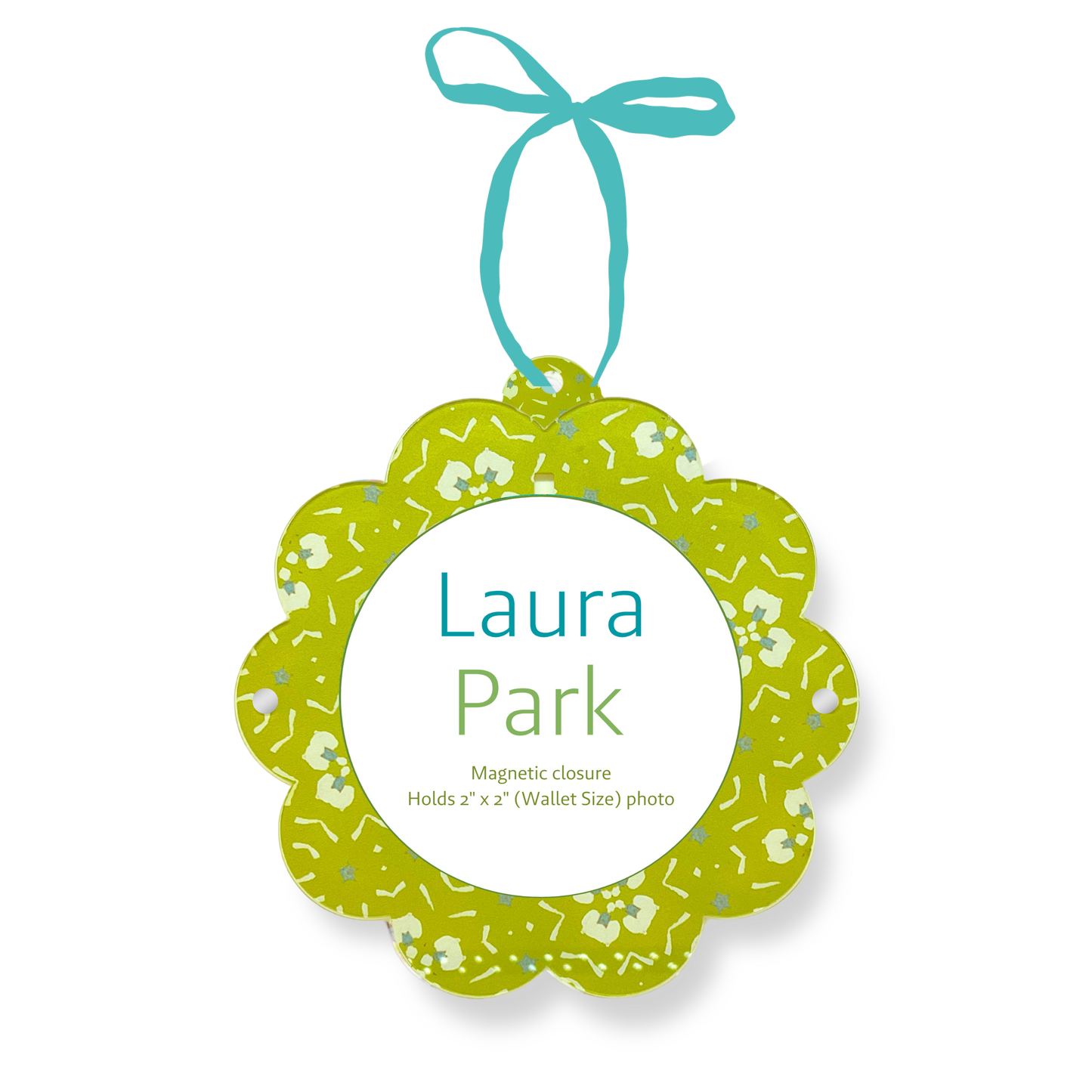 Dorset Garden Green Acrylic Frame Ornament