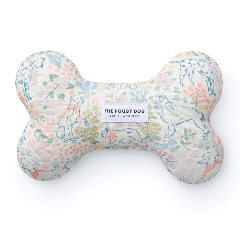The Foggy Dog x Petite Keep Pretty as a Pup Dog Squeaky Toy