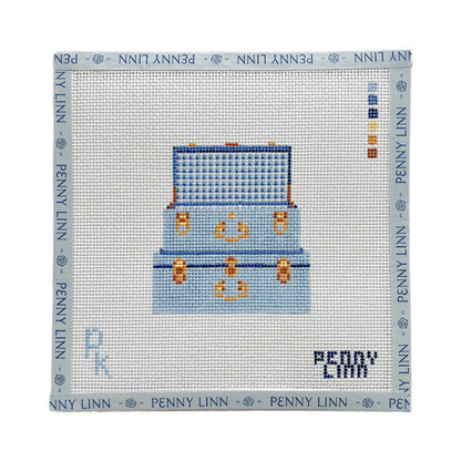 Penny Linn x Petite Keep Trunk Needlepoint Canvas