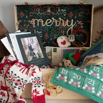 Rifle Paper Co. Mini Trunk in Laurel Menorah