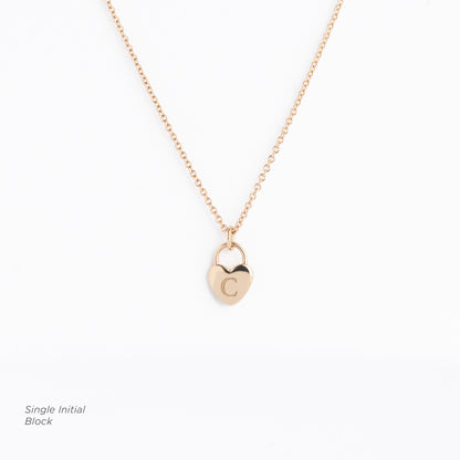 The Heart Padlock Necklace