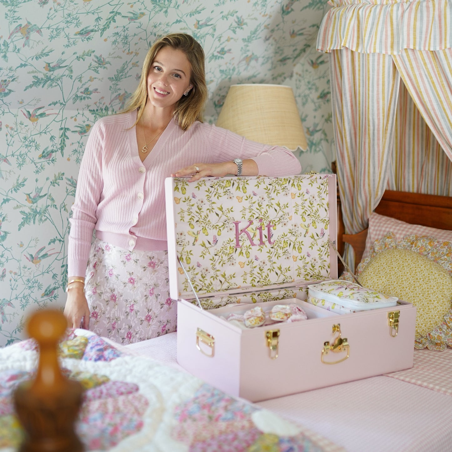 Samantha Varvel for Petite Keep Grand Trunk in Kit's Butterflies