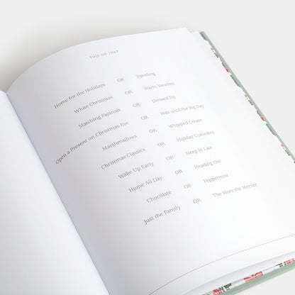 Holiday Memories Book