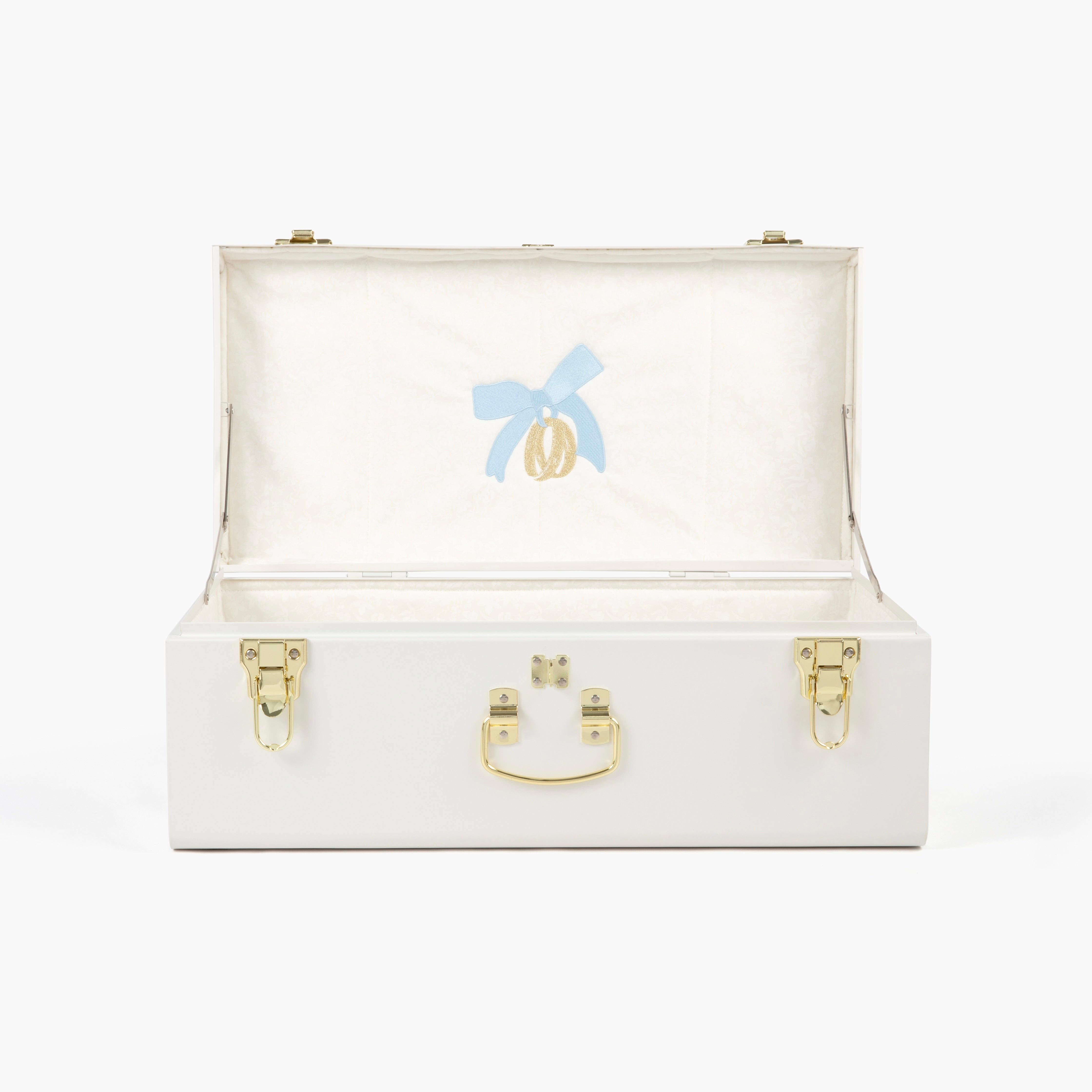 Quick Ship 'Rings & Ribbon' Petite Bridal Trunk