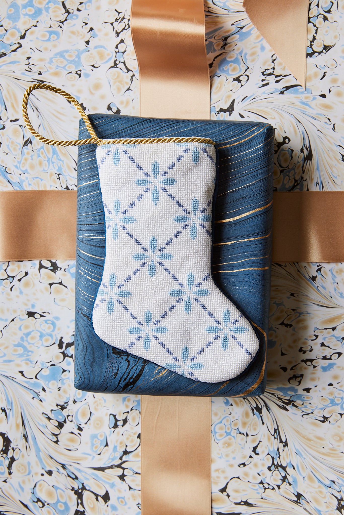 Limited Edition Bauble Stocking In Touch of Blue