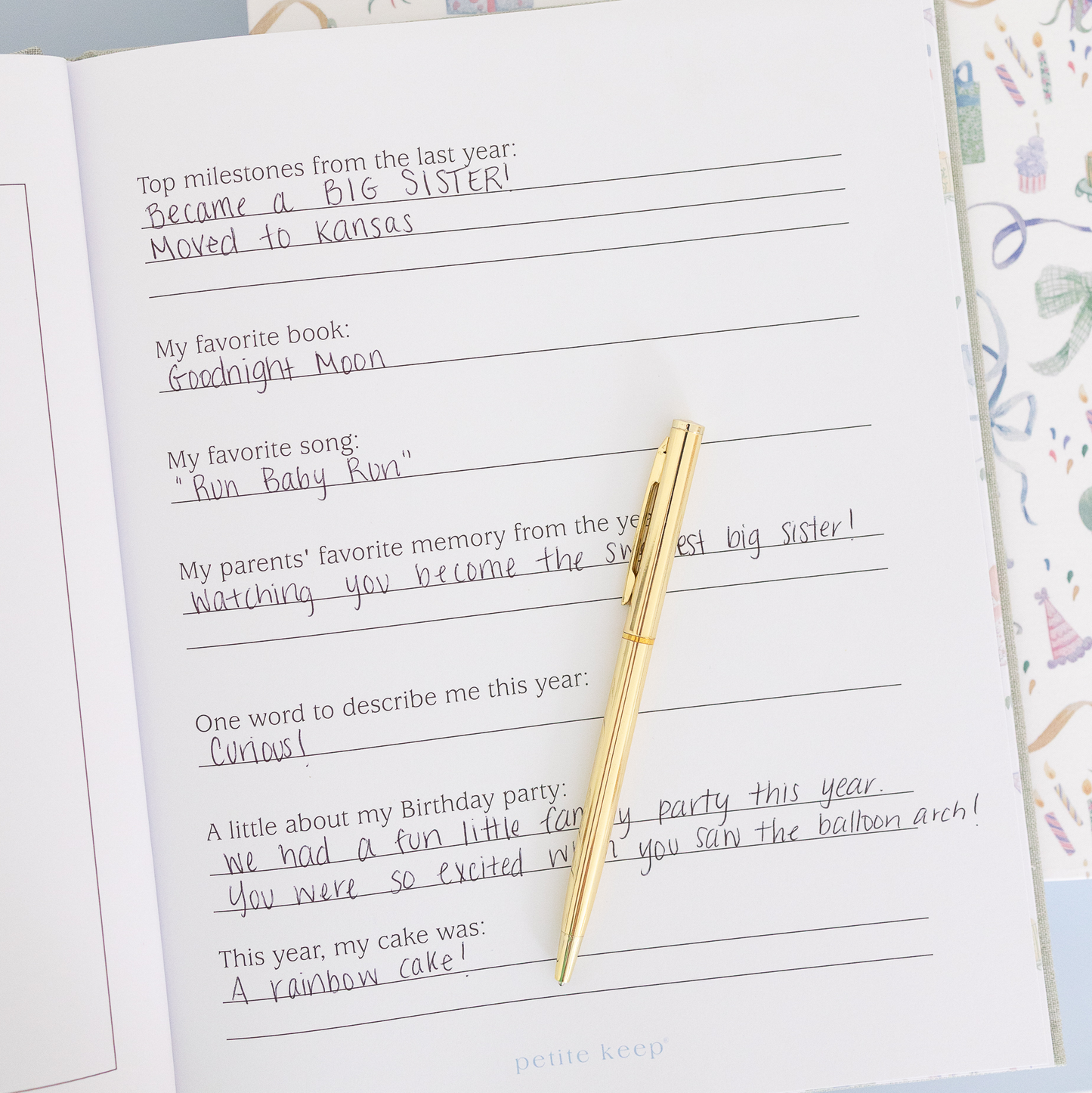Birthday Memories Book