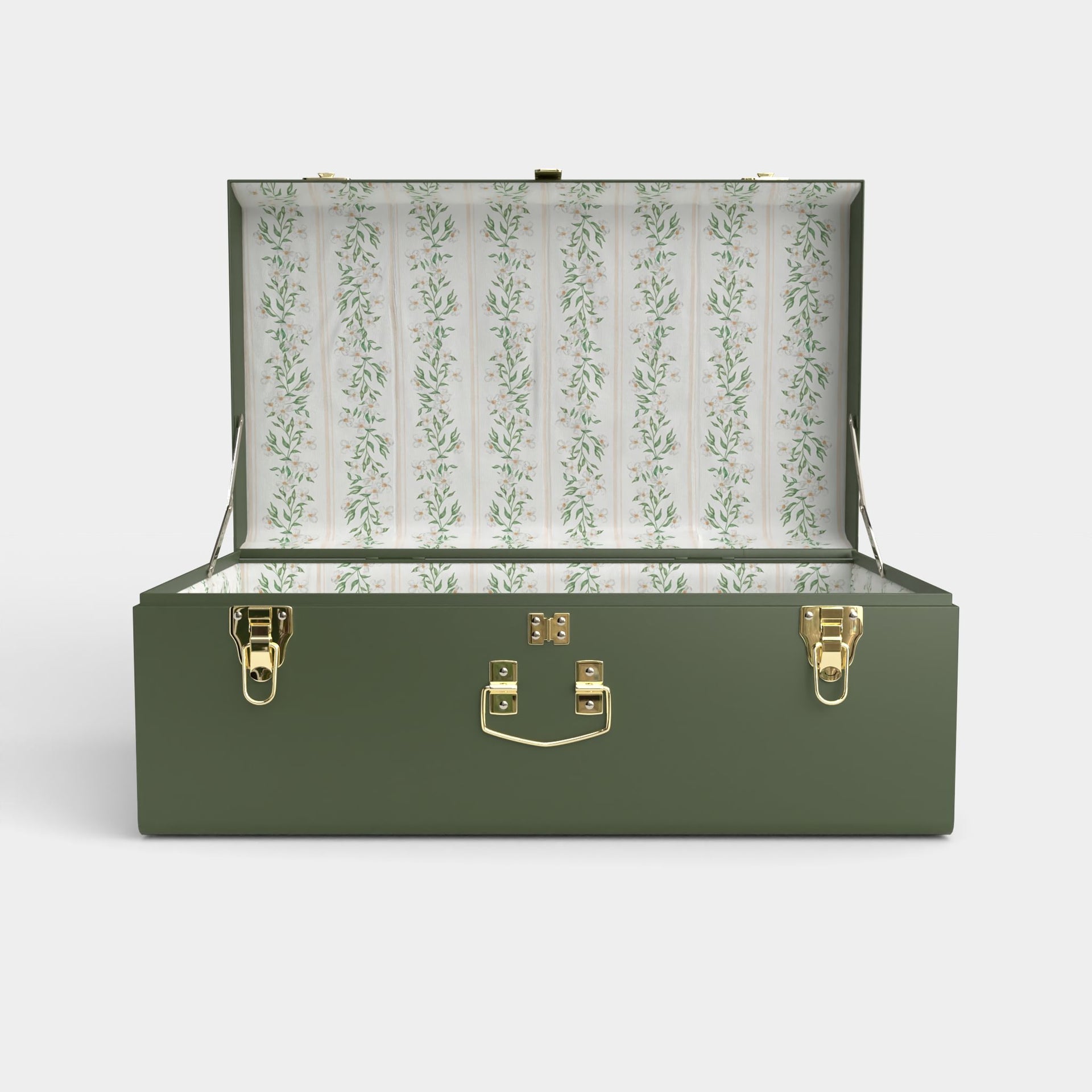 Grand Bridal Trunk (Green with Dogwood Liner)