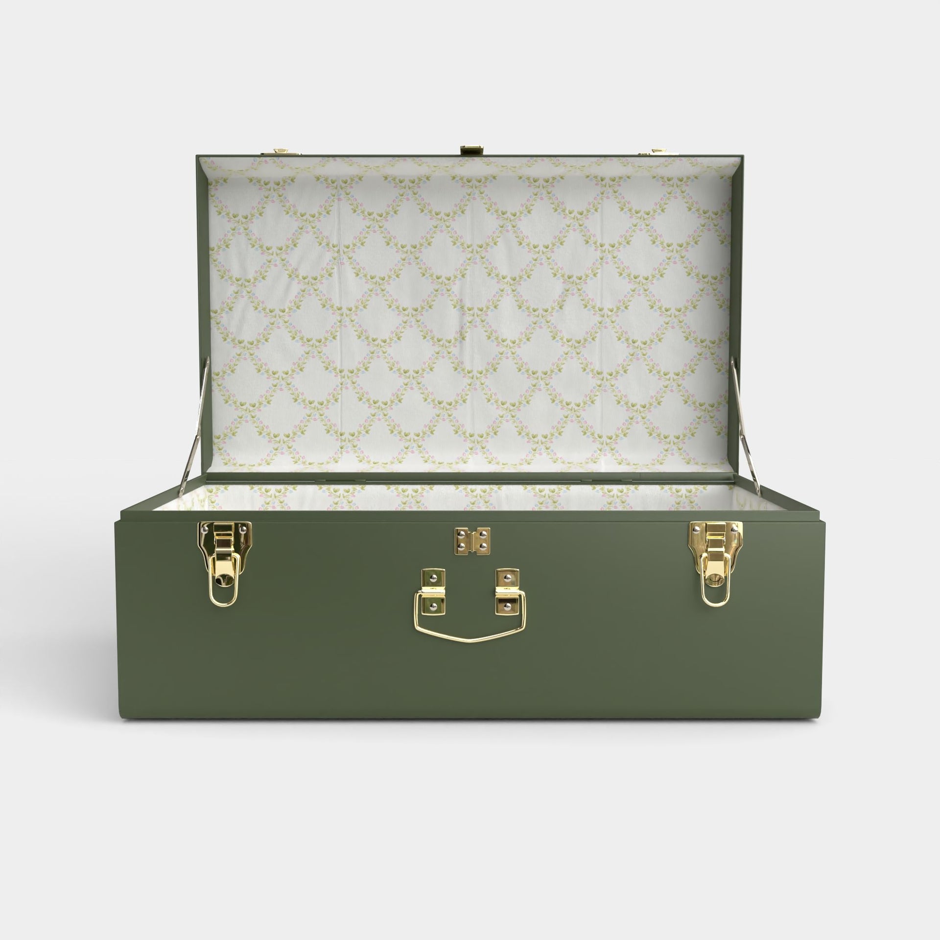Wedding Keepsake Trunk in Green