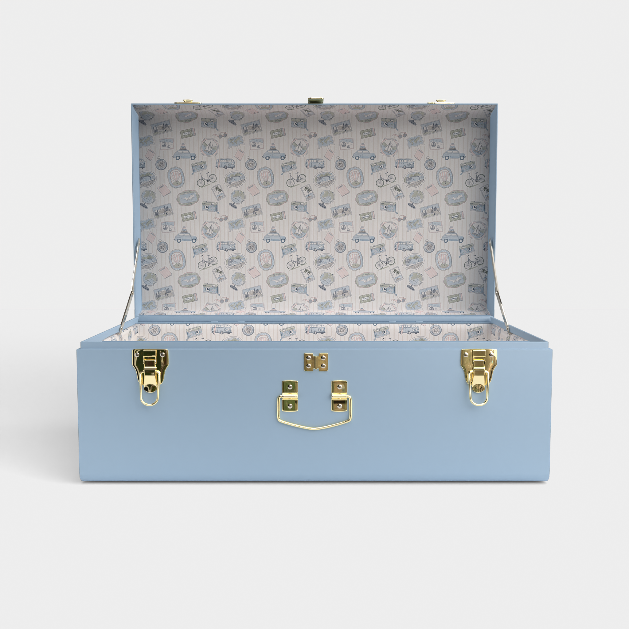 Large Blue Trunk Grand Trunk - Light Blue | Petite Keep