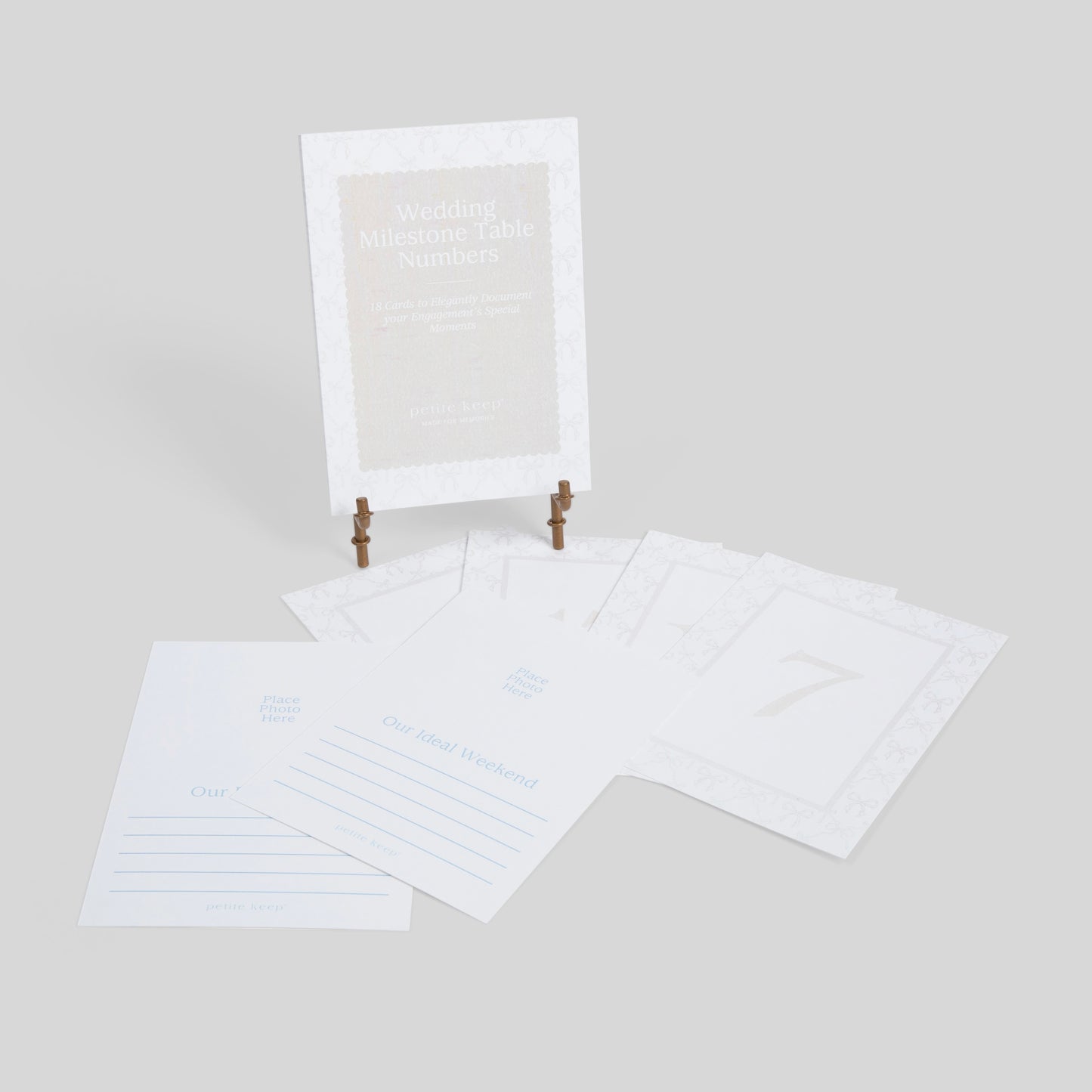 Wedding Milestone Cards & Stand