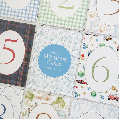 First Year Milestone Cards & Stand
