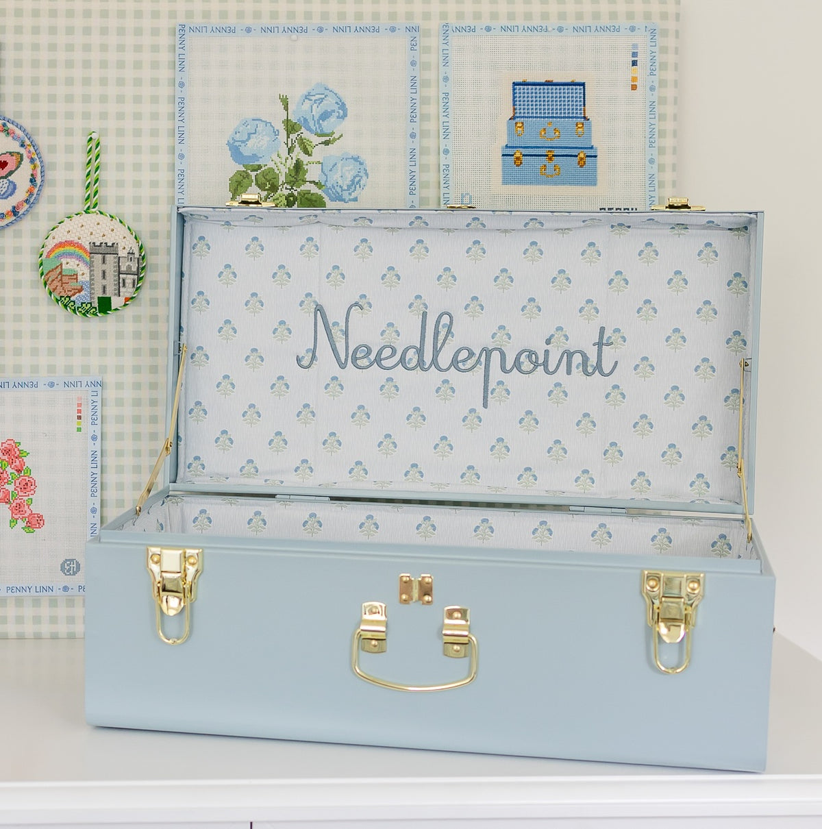 Quick Ship Needlepoint Petite Trunk