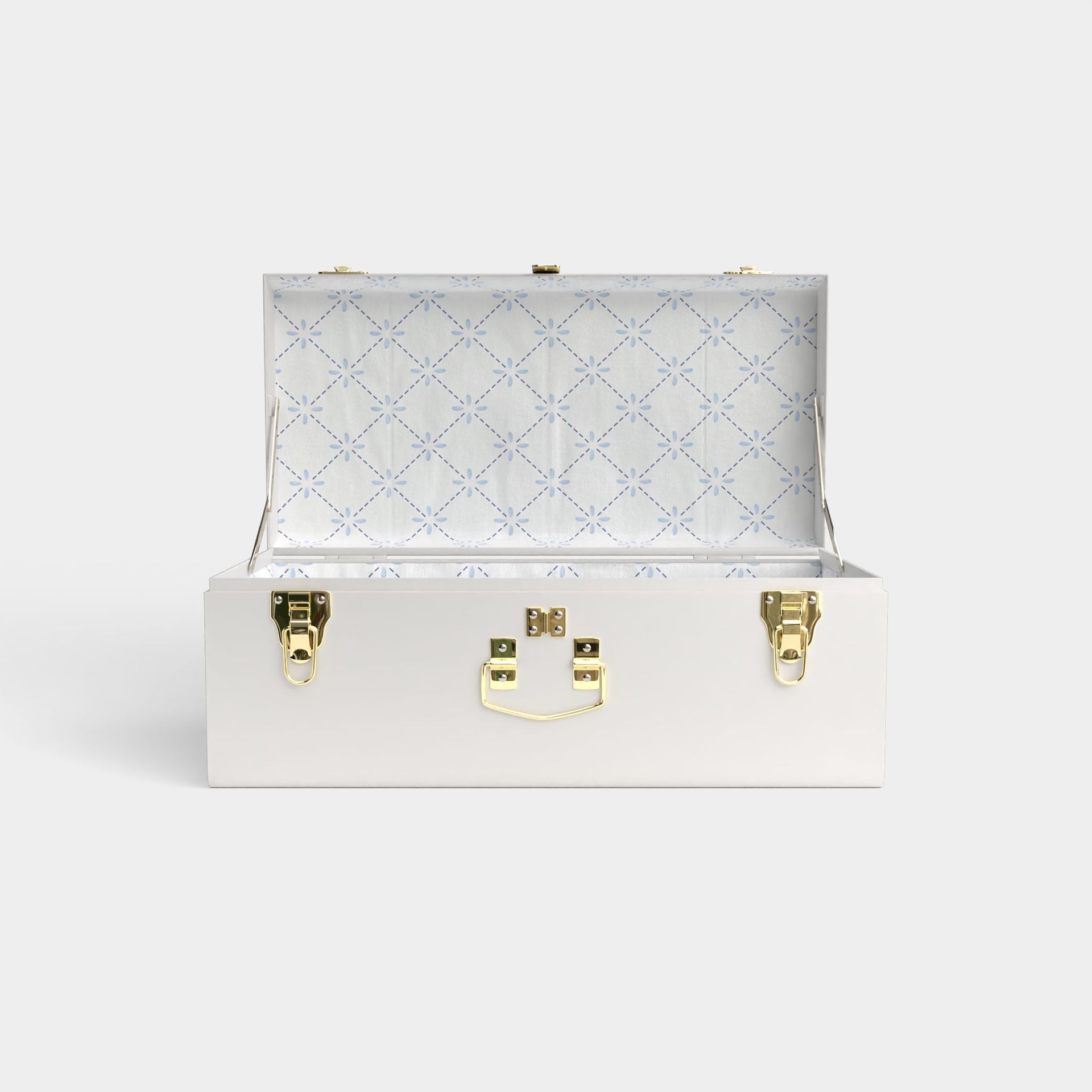 Petite Classic Bridal Trunk - White